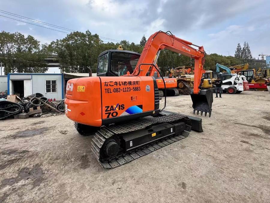 Nhật Bản sử dụng Hitachi Mini Excavator 7ton để bán Máy xăng ZX70 Jindongyu